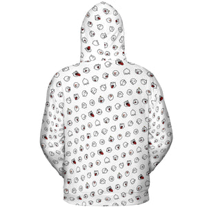 Super Mario Boo Pattern All-over Print Hoodie