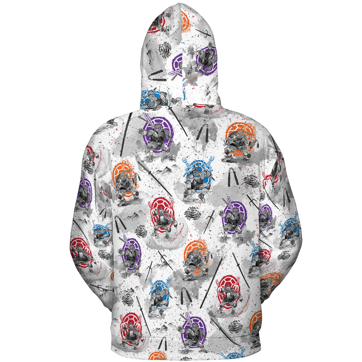 TMNT Characters Sumi-E Pattern All-over Print Hoodie