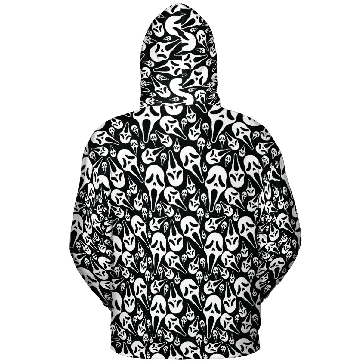 Ghostface Horror Movie Pattern Halloween All-over Print Hoodie