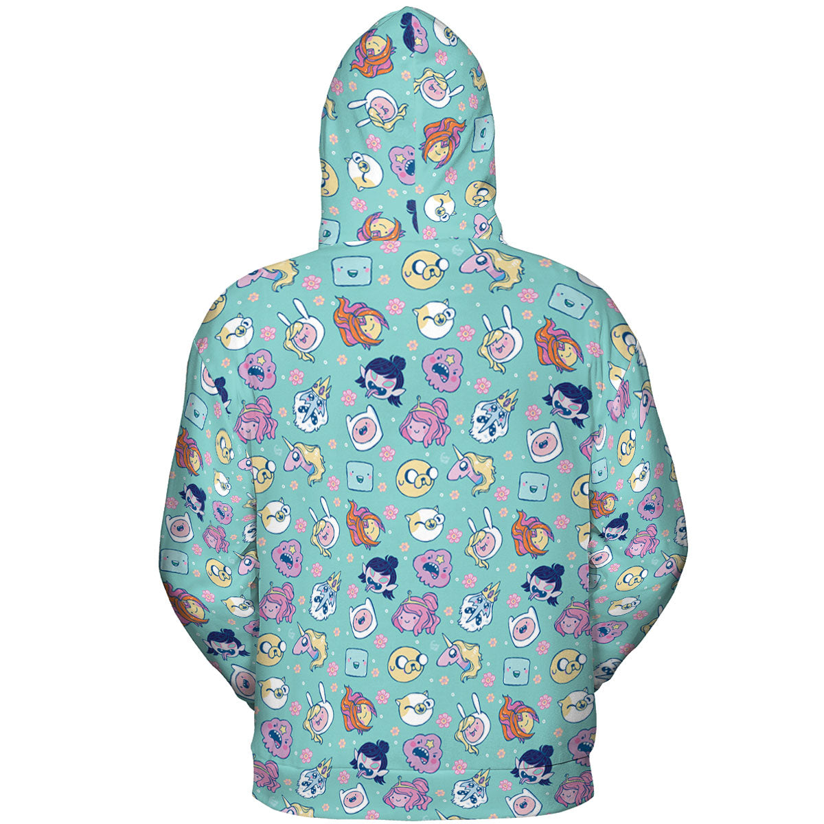 Adventure Time Floral Pattern All-over Print Hoodie