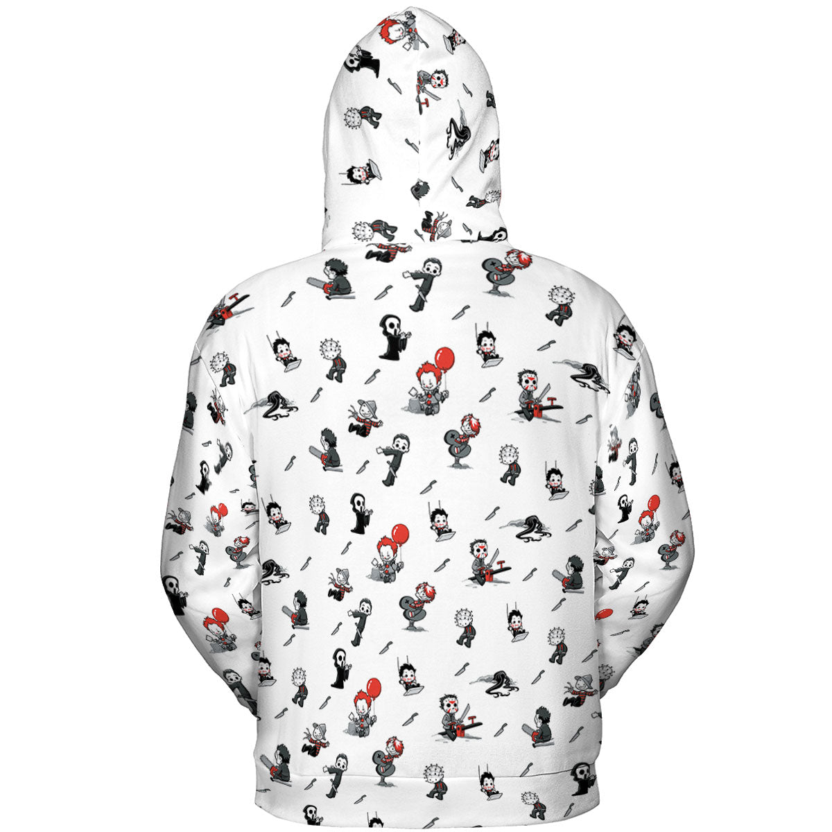 Baby Horror Characters Pattern All-over Print Hoodie