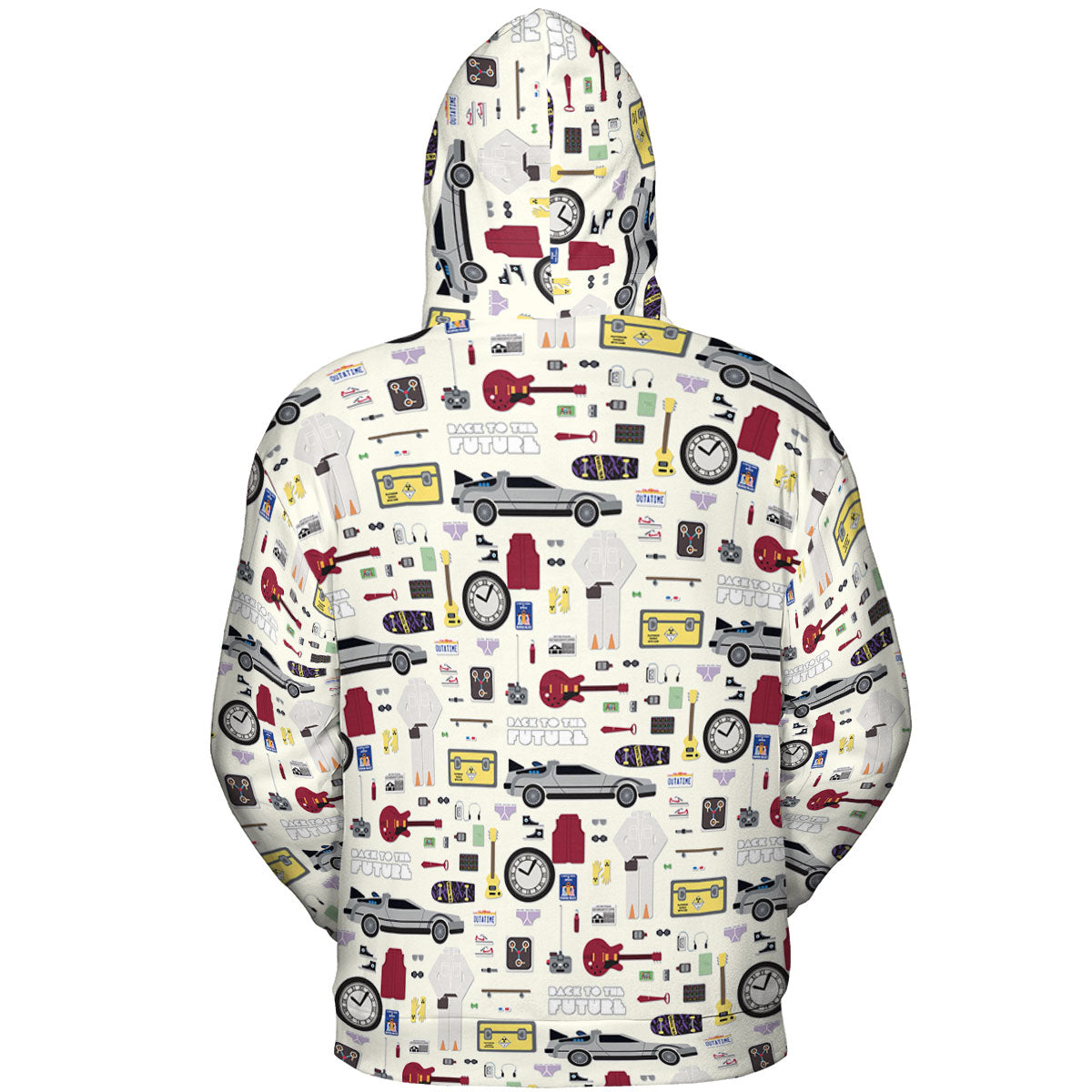 Back to the Future Pattern All-over Print Hoodie