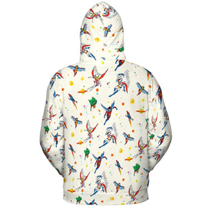 Battle of the Planets Pattern All-over Print Hoodie