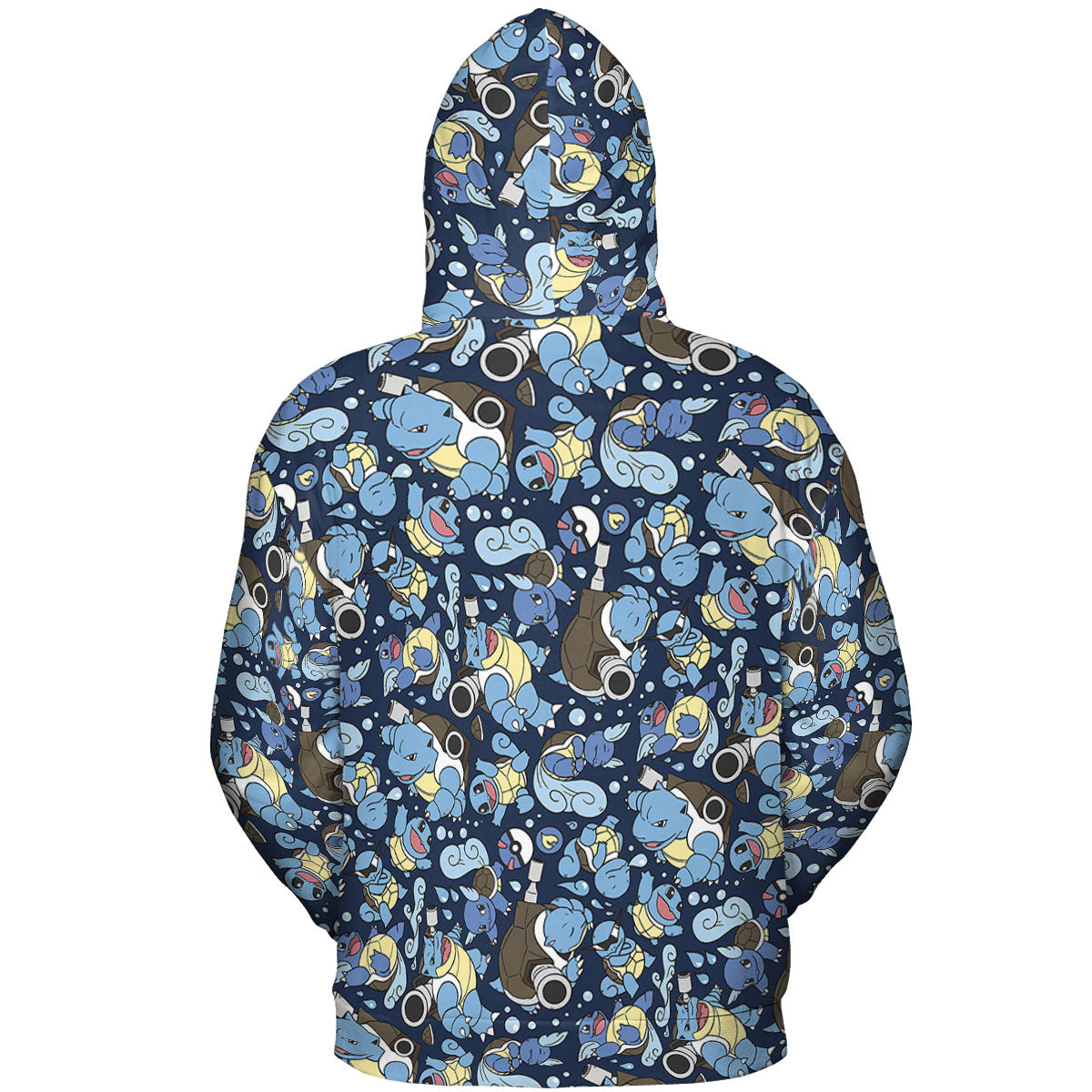 Blastoise Wartortle Squirtle Pokemon Pattern All-over Print Hoodie