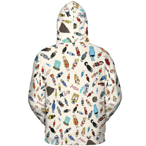 Bobby Hill King Of The Hill Pattern All-over Print Hoodie