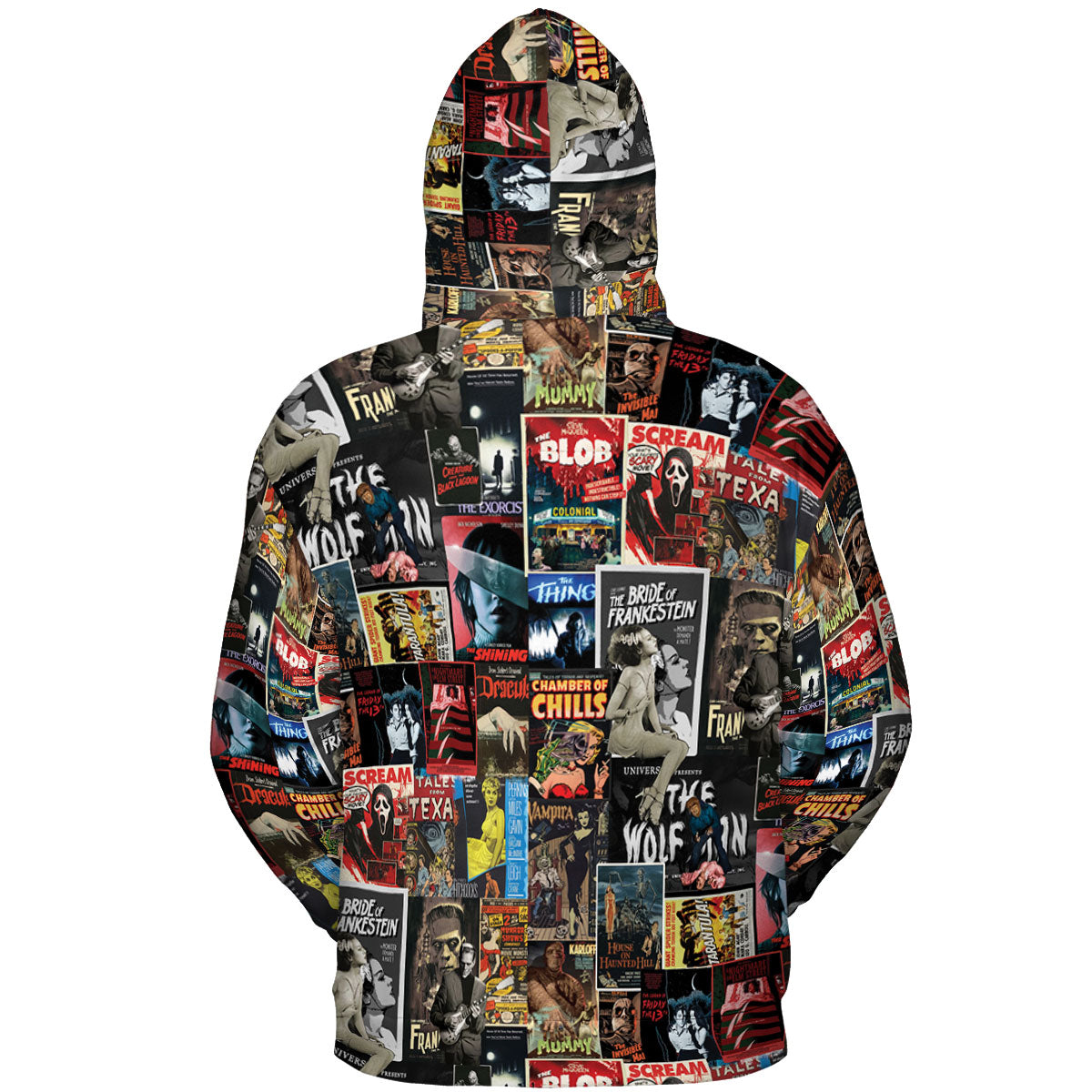 Classic Horror Movie Posters Monster Universal Scream Ghostface The Thing All-over Print Hoodie
