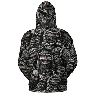 Critters Pattern Halloween All-over Print Hoodie
