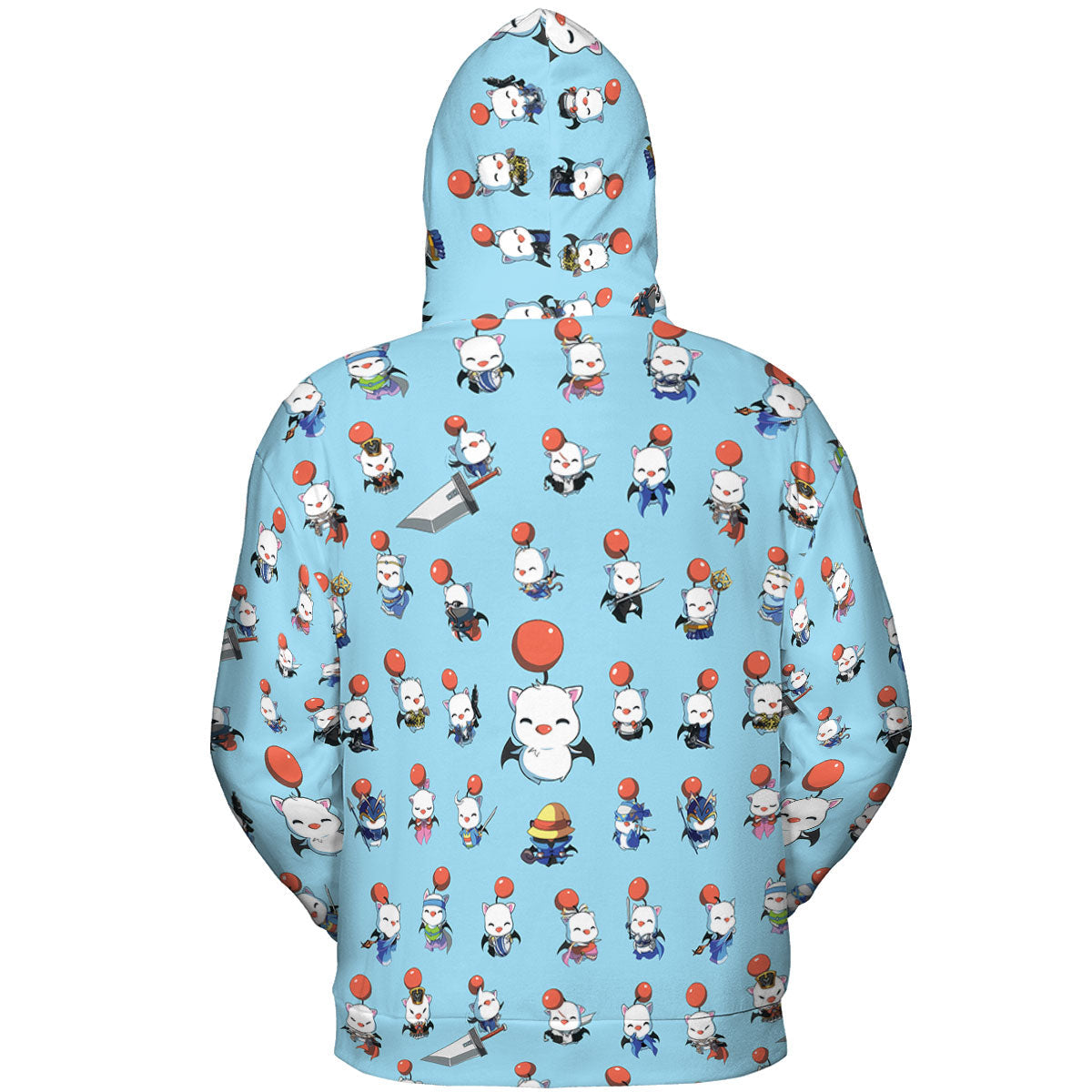 Cute Moogle Final Fantasy All-over Print Hoodie