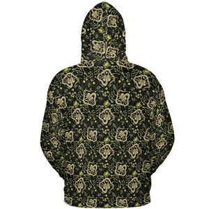 Facehugger Flower Pattern Alien All-over Print Hoodie