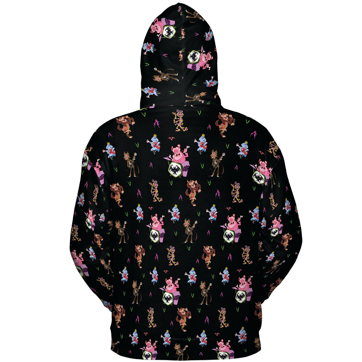 Monsters Cereal Pattern All-over Print Hoodie
