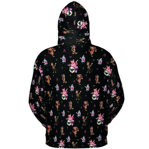 Monsters Cereal Pattern All-over Print Hoodie