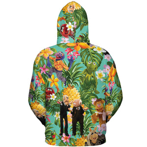 Statler And Waldorf Muppets Tropical All-over Print Hoodie