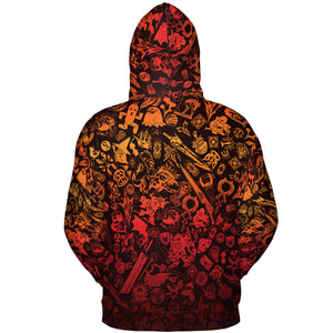 Red Moggle Final Fantasy All-over Print Hoodie