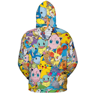 Magical Creatures Pokemon All-over Print Hoodie