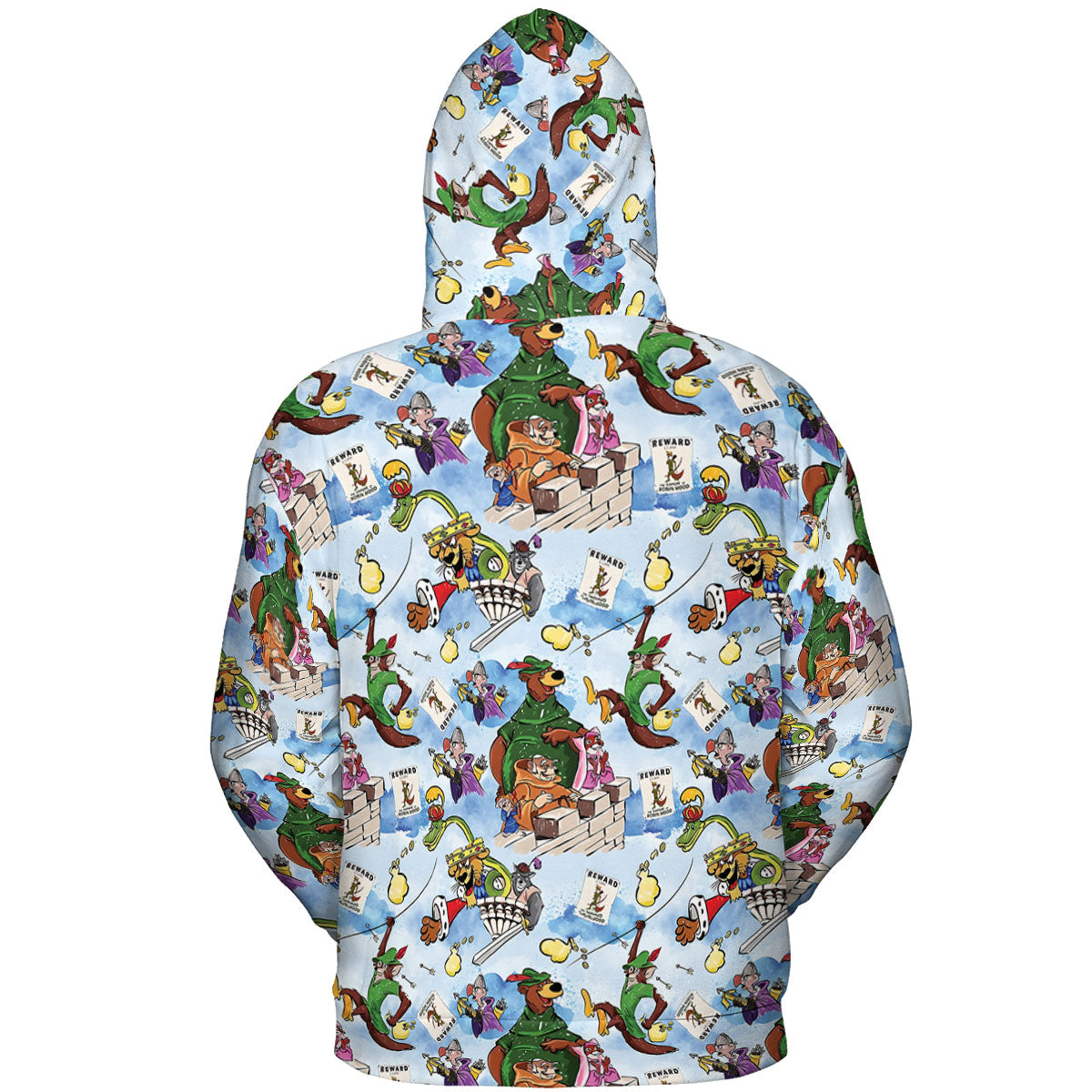 Robin Hood Characters Pattern All-over Print Hoodie
