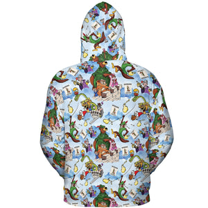 Robin Hood Characters Pattern All-over Print Hoodie