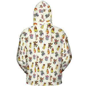 Snorky Fleegle Drooper Bingo The Banana Splits All-over Print Hoodie