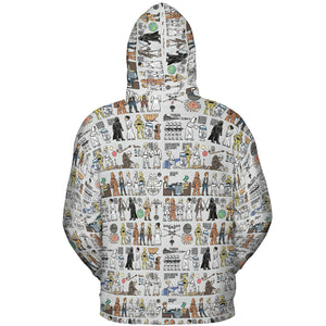 Egyptian Galaxy Wars All-over Print Hoodie