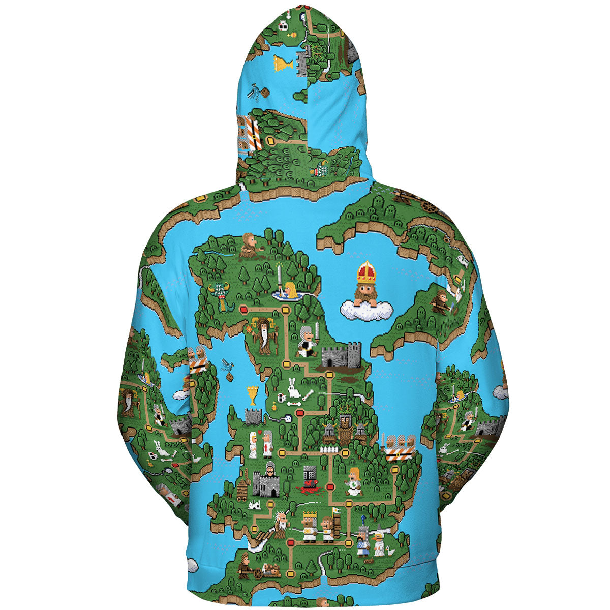 Pixel Art Python Monty Python All-over Print Hoodie