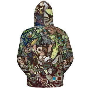 Tropical Gremlins All-over Print Hoodie