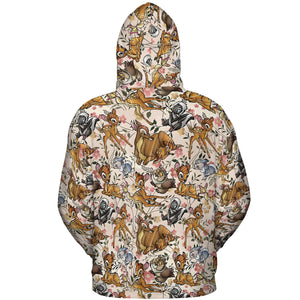 Little Wild Bambi All-over Print Hoodie