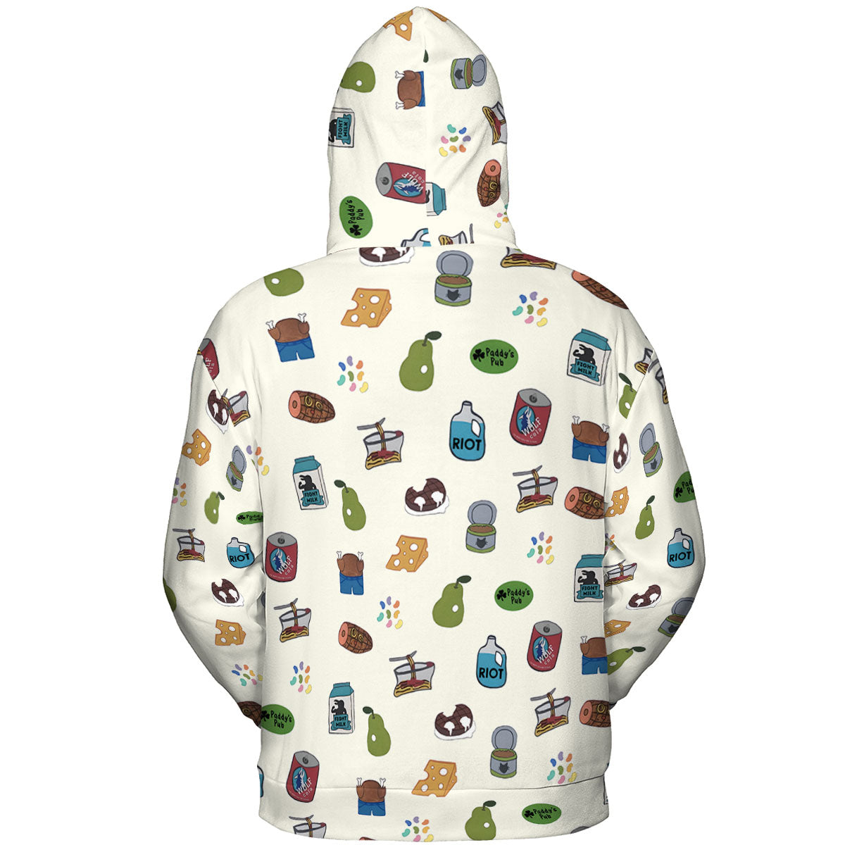 The Food of It's Always Sunny In Philadelphia All-over Print Hoodie