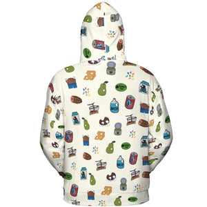 The Food of It's Always Sunny In Philadelphia All-over Print Hoodie