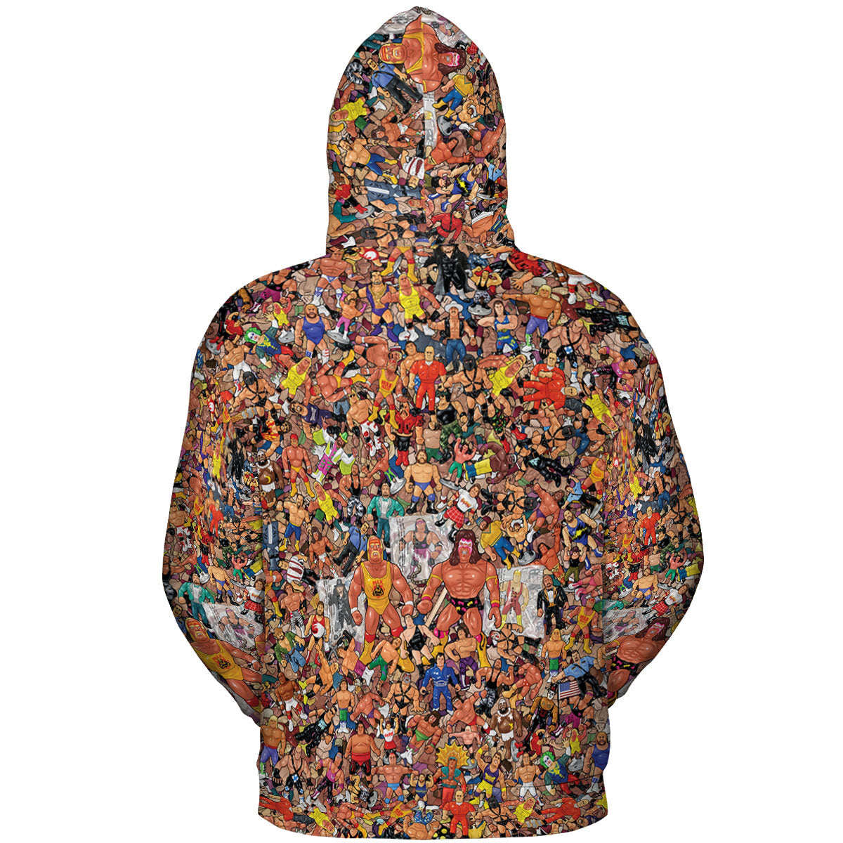 Wrestling Hulk Hogan and Buddies Figures All-over Print Hoodie