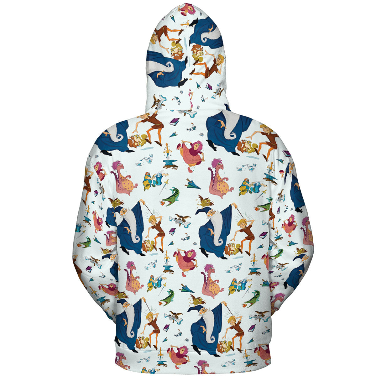 Sword in the Stone Pattern All-over Print Hoodie