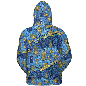 Starry Night Tardis Doctor Who All-over Print Hoodie