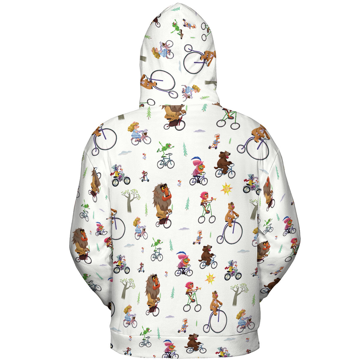 The Muppet Movie Bike Scene All-over Print Hoodie