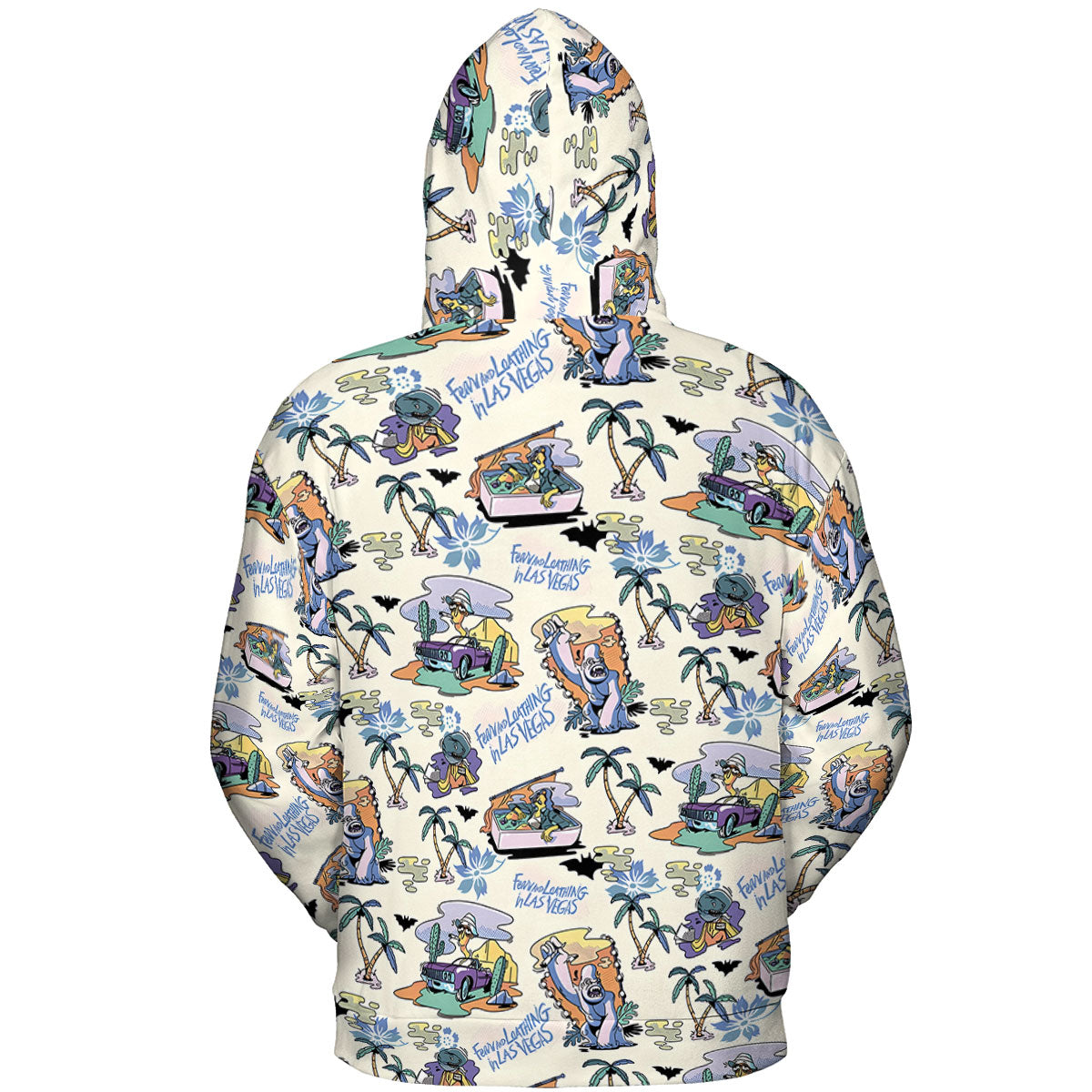 Vacation Fear and Loathing In Las Vegas Pattern All-over Print Hoodie