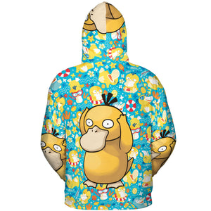 Psyduck Power Pokemon All-over Print Hoodie