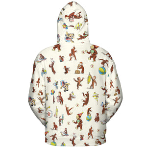 Riotsociety Curious George All-over Print Hoodie
