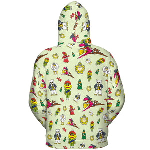 H.R. Pufnstuf Characters Sid and Marty All-over Print Hoodie