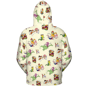 NBC Vintage Cartoon All-over Print Hoodie