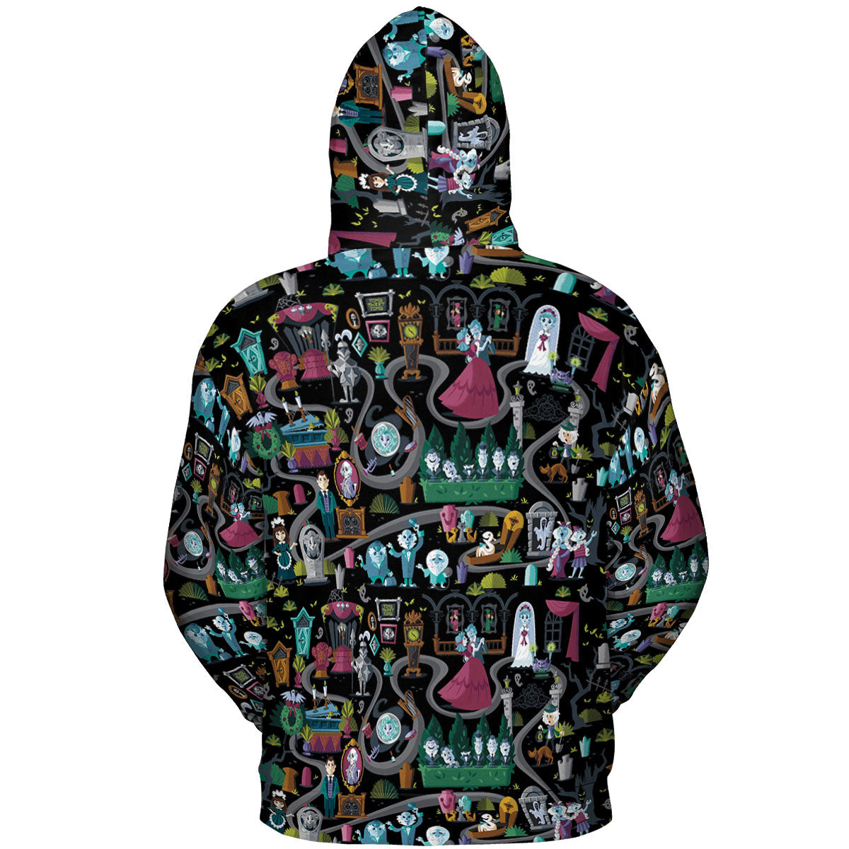 Haunted Mansion Map All-over Print Hoodie