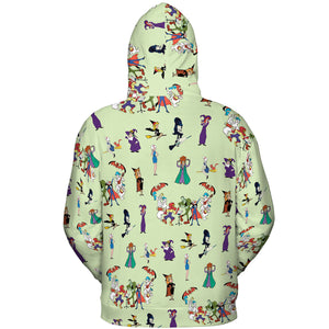 Witches Cartoon Characters All-over Print Hoodie