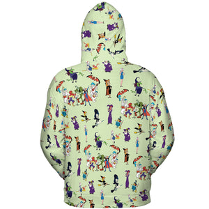 70s Witches Cartoon Characters All-over Print Hoodie