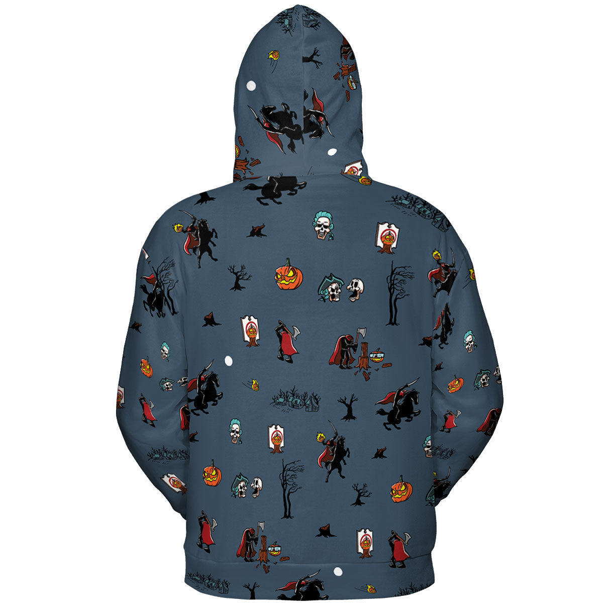 Headless Horseman Ichabod and Mr. Toad All-over Print Hoodie