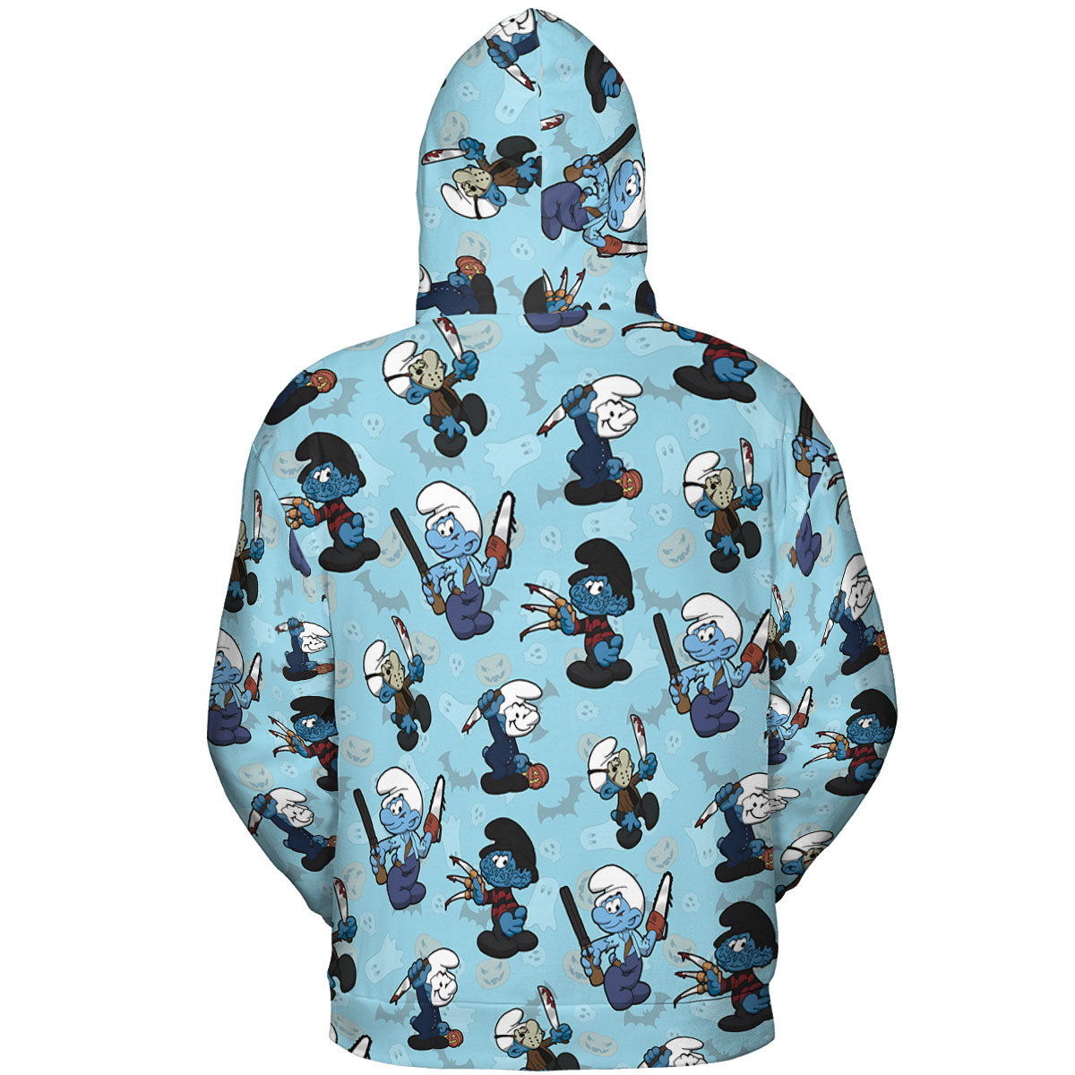 Horror Smurfs All-over Print Hoodie