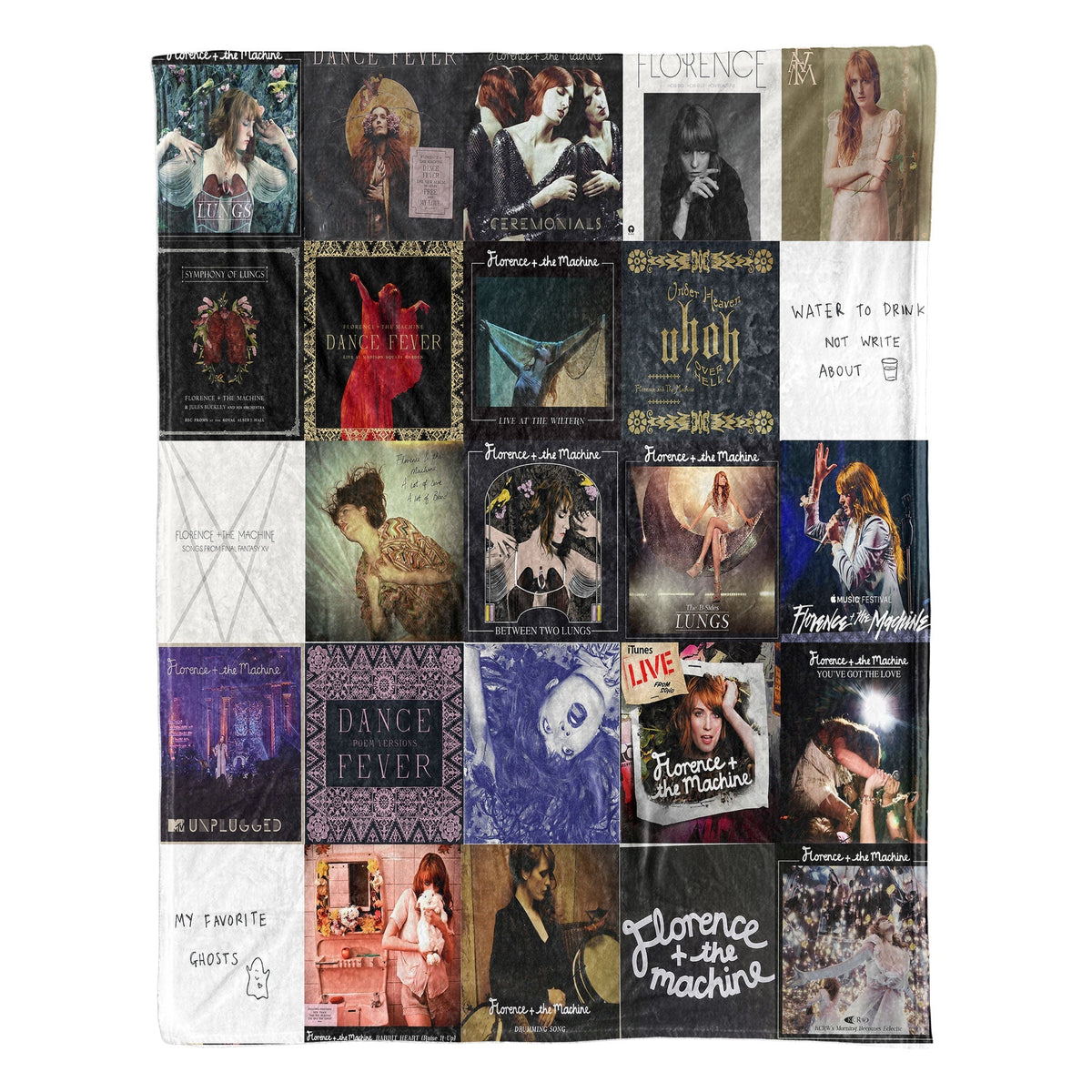 Florence - The Machine Sherpa Blanket A Dreamy, Ethereal Album Art Tribute