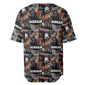 Slasher Chic Scream Unisex Baseball Jersey