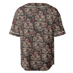Life Grows Through Death Skull Unisex Baseball Jersey