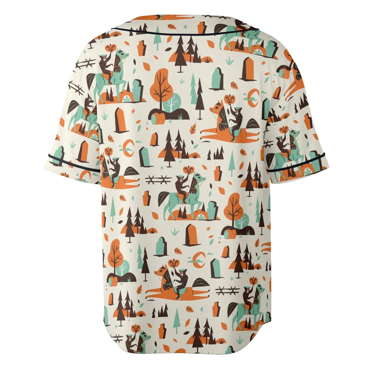 Halloween folklore The Headless Horseman Unisex Baseball Jersey