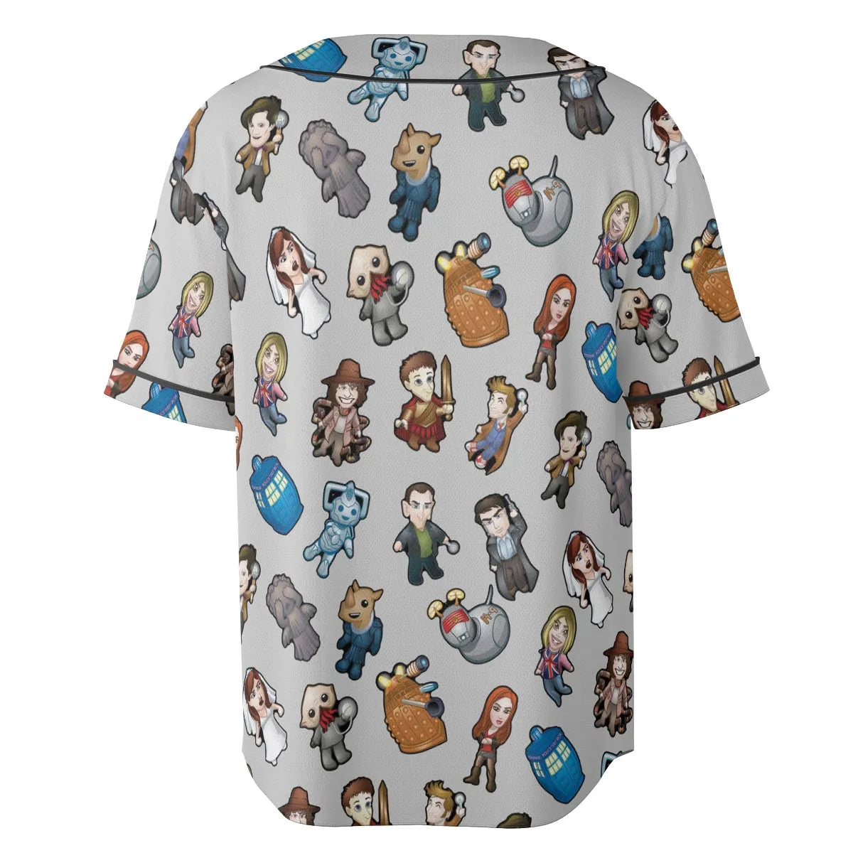 Cartoon Who Doctor Who Unisex Baseball Jersey