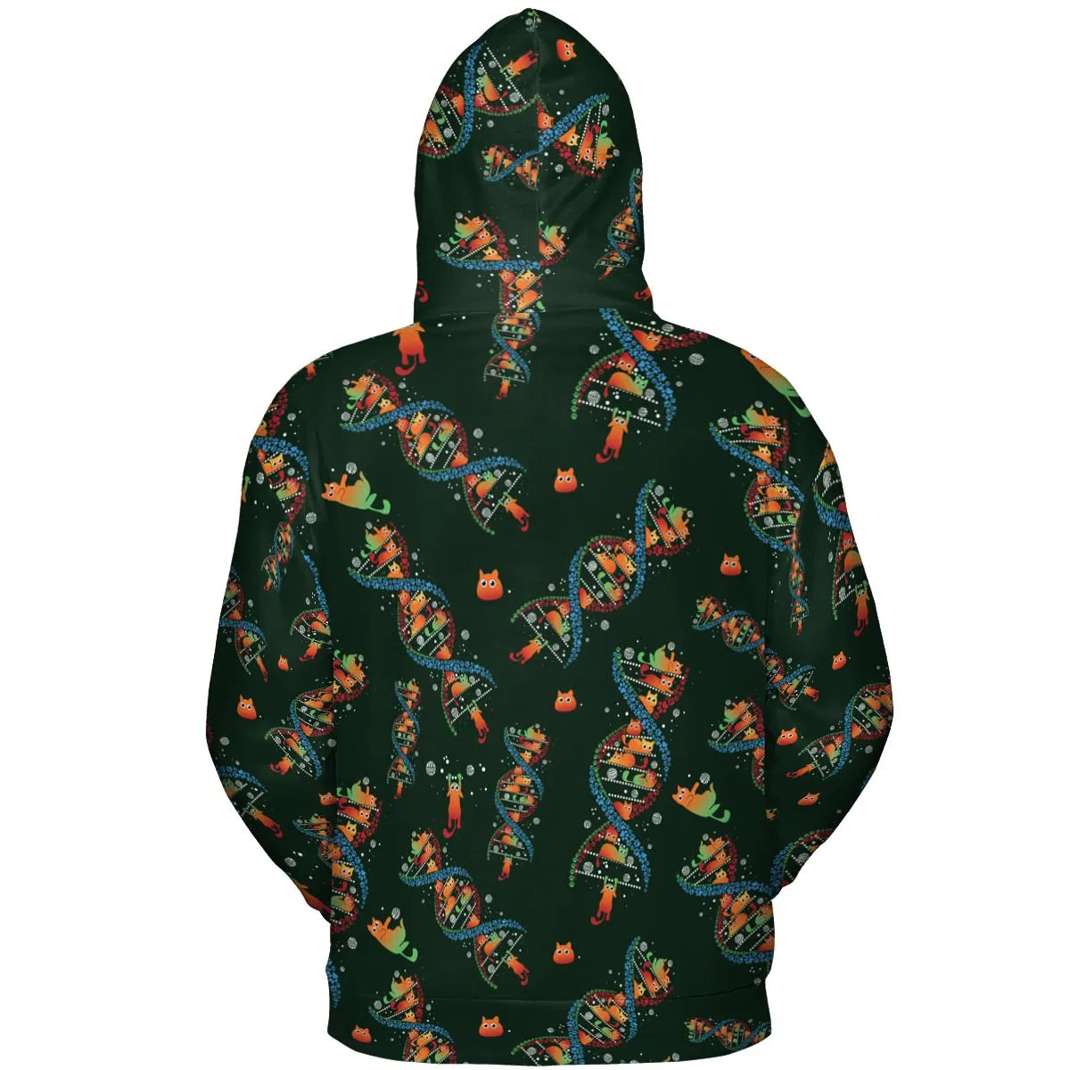 Cat Kitten DNA Pattern All-over Print Hoodie