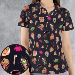 Classic Aliens AOP Men/Women Polo Shirt