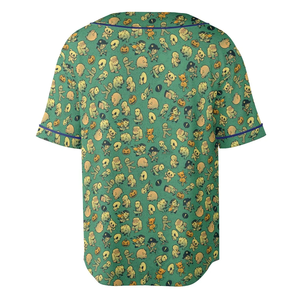 Terror Attack Cute Horror Characters Halloween Unisex Baseball Jersey