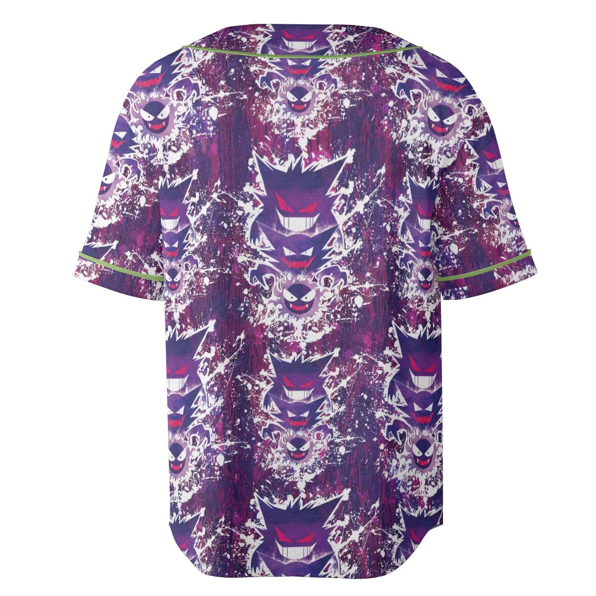 Ghostly Evolution Ghastly Haunter Gengar Pokemon Hawaiian Unisex Baseball Jersey